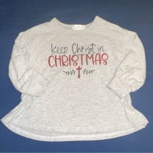 Marie Nicole 'Keep Christ in Christmas' Shirt Size Large